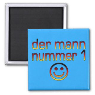 Der Mann Nummer 1   Number 1 Husband in German Refrigerator Magnet