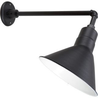 Angled Sign Light with Shade — 10in. Dia.  Outdoor Lighting