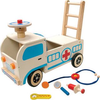 ambulance walker and ride on by toys of essence