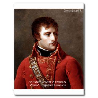 Napoleon "1000 Words" Tees, Mugs, Cards, Gifts Etc Post Card
