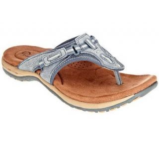 Earth Origins Swing Leather Thong Sandals —