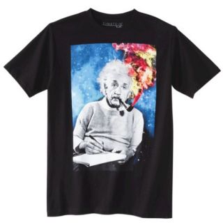 Mens Albert Einstein Graphic Tee   Black