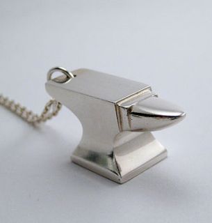 mini anvil pendant by daniel darby jewellery