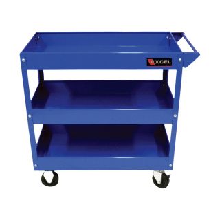 Excel Rolling Tool Cart — 300-Lb. Capacity, Blue, Model# TC301A-BLUE  Work Carts