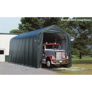 ShelterLogic Peak Style Garage/Storage Shelter — 28ft.L x 15ft.W x 12ft.H  House Style Instant Garages