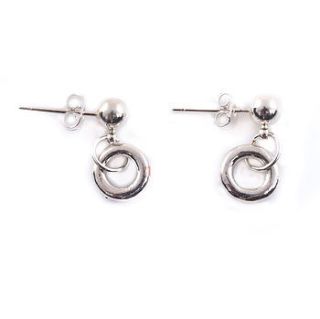 small donut drop stud earrings by francesca rossi designs