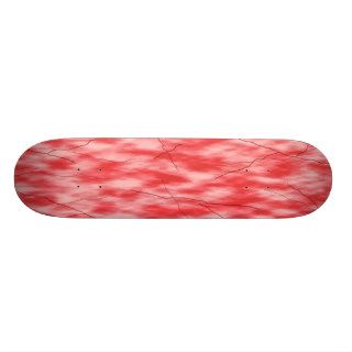 Cracked marble Skateboard (red)