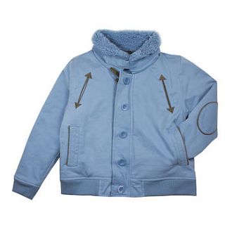 french design boys down pilot jacket by chateau de sable