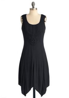 Mid Morning Mist Dress in Black  Mod Retro Vintage Dresses