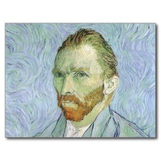 Self Portrait in Blue by Vincent van Gogh Post Card