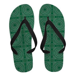 Green Paisley Bandana Sandals