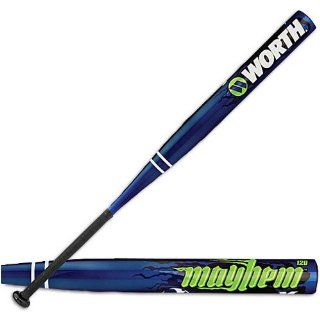 Worth Mayhem M7 120 Softball Bat ( sz. 30 )  Slow Pitch Softball Bats  Sports & Outdoors