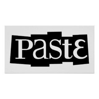 Paste Block Logo Black Print