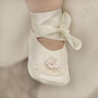 aurora ballet slippers by adore baby
