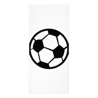 soccer ball icon full color rack card