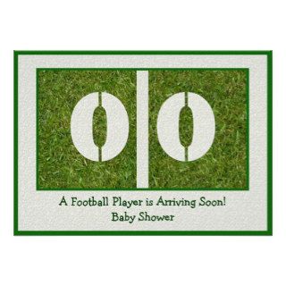 Newborn Football Player Baby Shower Personalized Invite