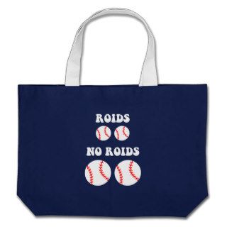 Funny steroids baseball canvas bags
