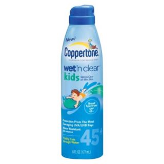 Coppertone Wetn Clear Kids SPF 45+ Spray   6 oz