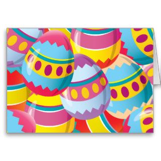 Colorful Easter Eggs   Fiesta Colors Card