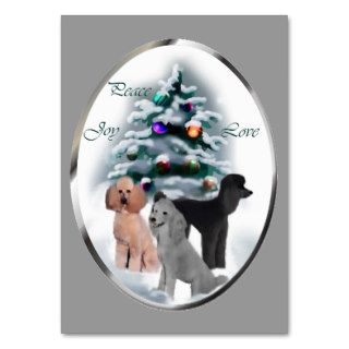 Poodle Christmas Gifts Business Card Templates