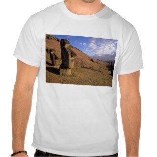 Chile, Easter Island. Hillside with Moai T shirt
