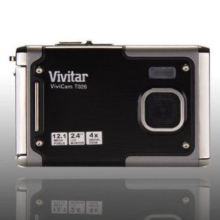 Vivitar Vivicam T026 12.1 Megapixel Digital Camera   Gray  Point And Shoot Digital Cameras  Camera & Photo