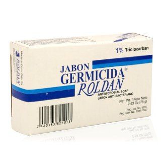 ROLDAN Germicida 1% Triclocarban Antimicrobial Soap 2.63oz  Bath Soaps  Beauty