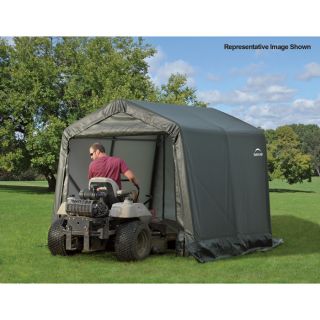 ShelterLogic Peak Style Shed/Storage Shelter — 24ft.L x 11ft.W x 10ft.H  House Style Instant Garages