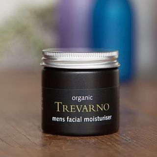 organic men's facial moisturiser by organic trevarno