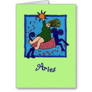 An Artsy Aries Greeting Greeting Card