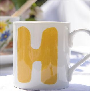 bright letter mug by the letteroom
