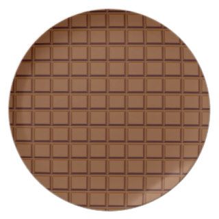 Dark Chocolate Bar Dinner Plate