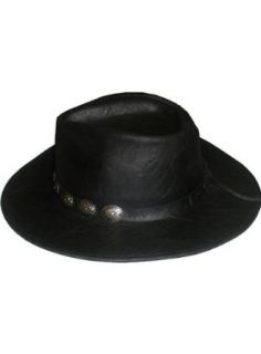 Henschel Hats Australian Leather Walker 1138 37 Black at  Mens Clothing store Cowboy Hats