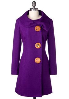 Amber Road Coat in Violet  Mod Retro Vintage Coats