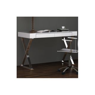 Whiteline Imports Elm Writing Desk with Drawers