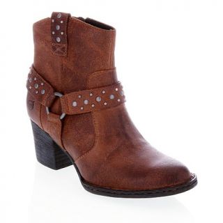 Born® "Slater" Leather Harness Strap Ankle Boot