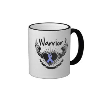 Esophageal Cancer Warrior Fighter Wings Coffee Mugs