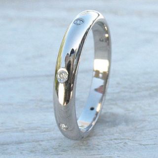 handmade diamond eternity ring in 18ct gold by lilia nash jewellery