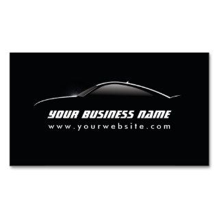 Cool Car Outline Auto Repair business card