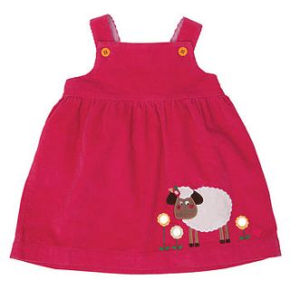 sheila the sheep cord pinafore dress by olive&moss