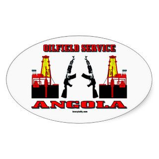 Oil Field Service Angola,International Oilman,Oil Oval Sticker