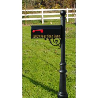 Lewiston Fluted Base and Ball Finial Mailbox Post