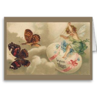 On Butterflies Wings Easter Card