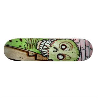 Zombie Against the Wall Skateboard