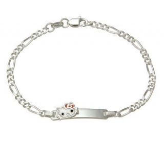 Hello Kitty Sterling ID Bracelet —