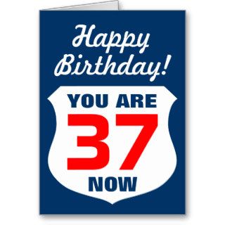 Happy Birthday card for boys and men by age / year
