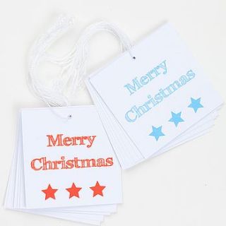 merry christmas gift tags by dots and spots