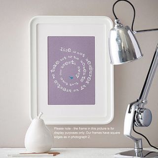 'life is not measured' spiral print by hello monkey