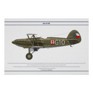 Avia B 534 Czech 5 Poster