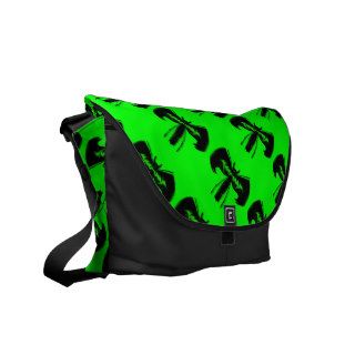 Green Bats Messenger Bag